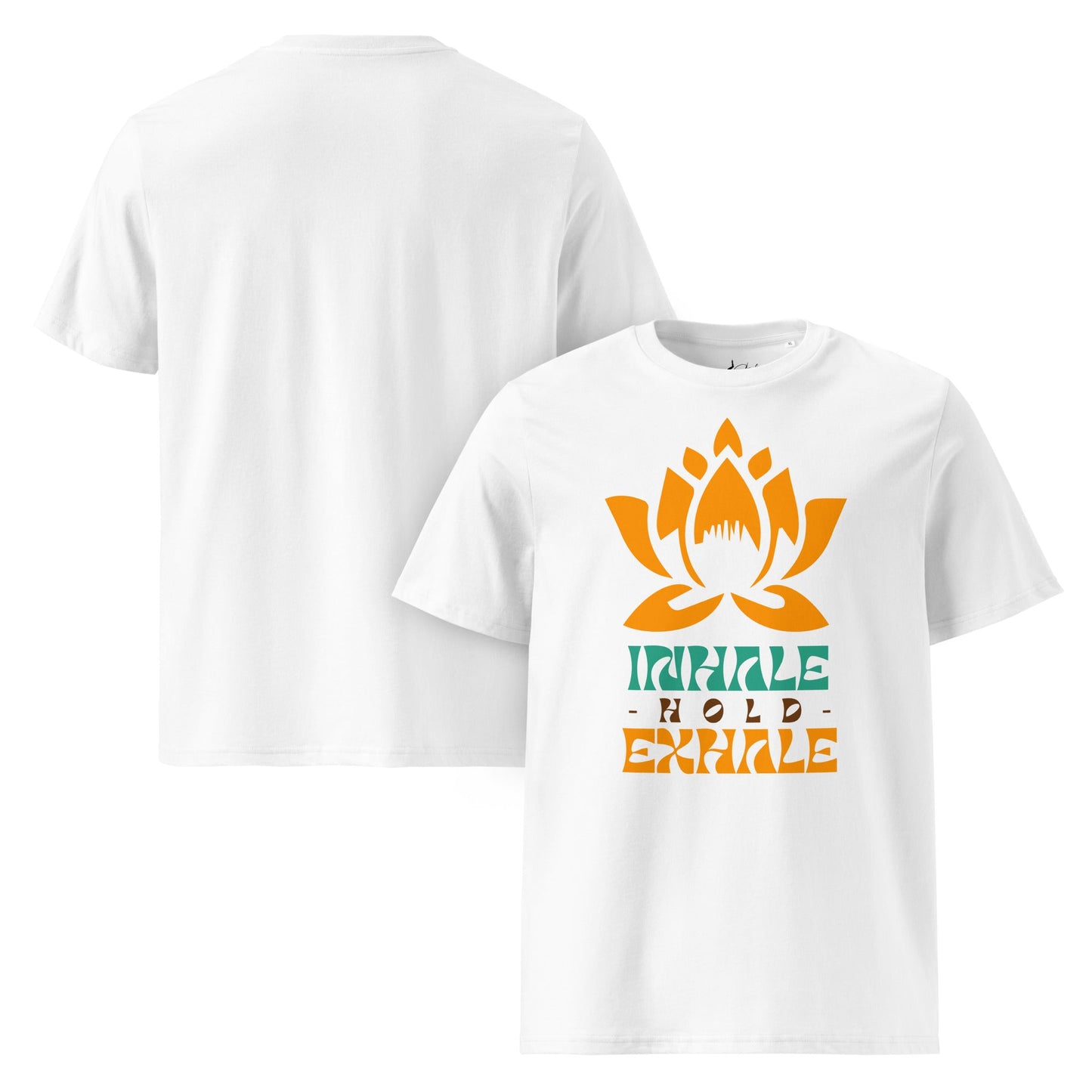 Inhale Exhale T-Shirt – Achtsamkeit & Meditation Design | Unisex Shirt aus 100 % Baumwolle (Bio) für Yoga & Selfcare - YogaStylz