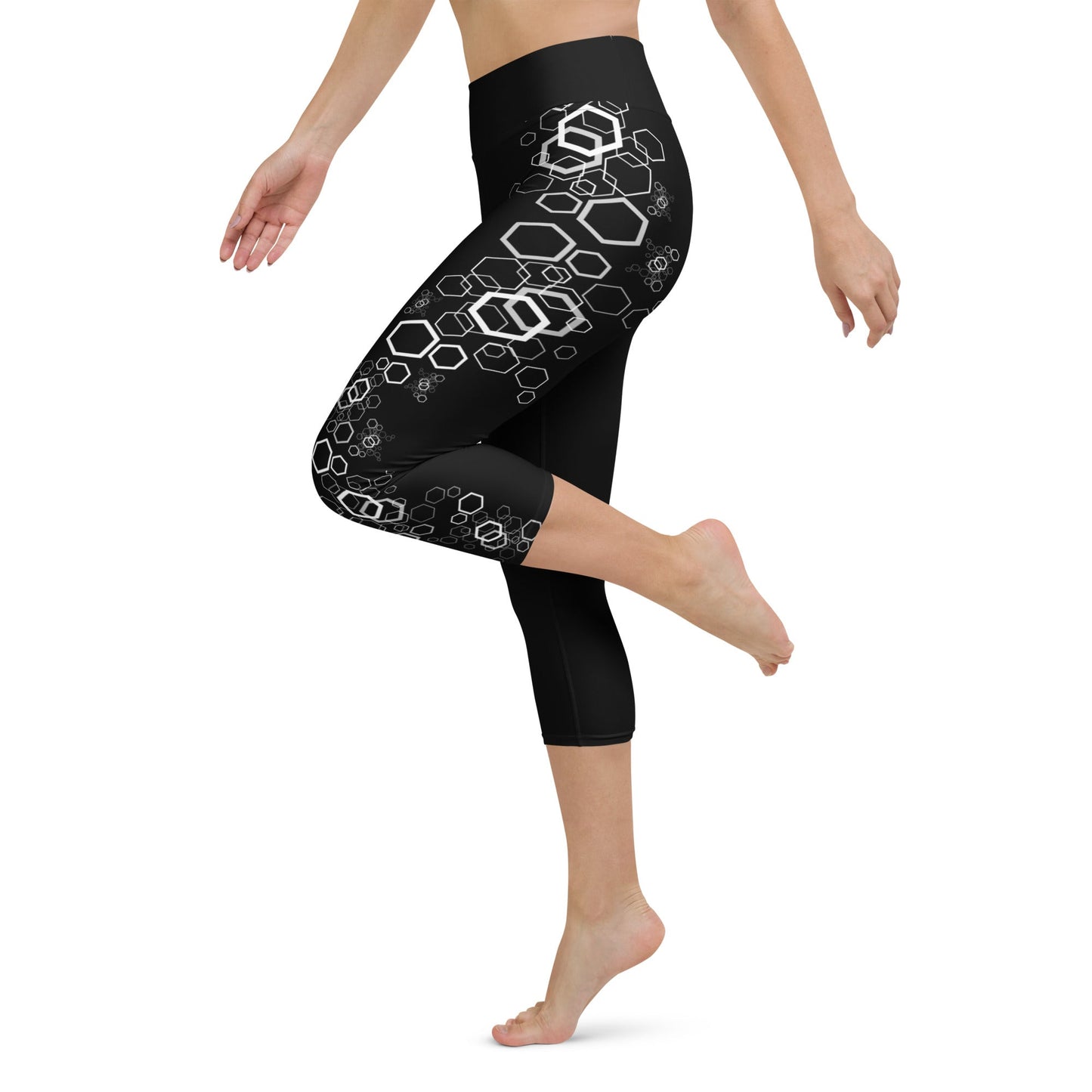 Yoga - Capri - Leggings im geometrischen Muster - YogaStylz