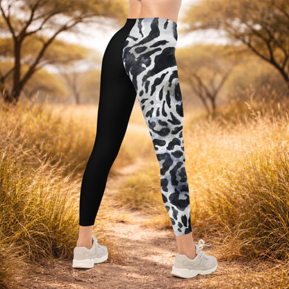 Leopard print leggings – Boho style &amp; comfort for yoga &amp; fitness