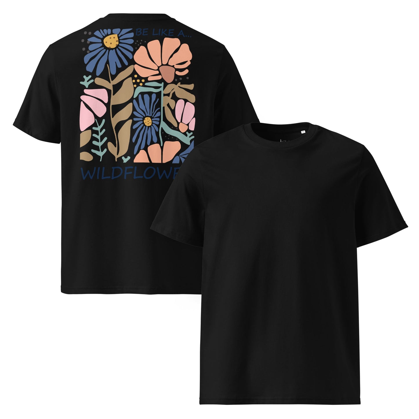 Be Like a Wildflower Shirt | Bio - Baumwolle Boho Shirt | Natürliches Design - YogaStylz