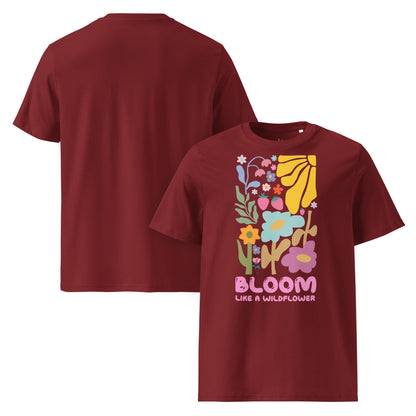 Bloom Like a Wildflower – Unisex Bio T-Shirt aus 100 % Bio - Baumwolle - YogaStylz