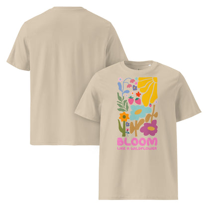 Bloom Like a Wildflower – Unisex Bio T-Shirt aus 100 % Bio - Baumwolle - YogaStylz