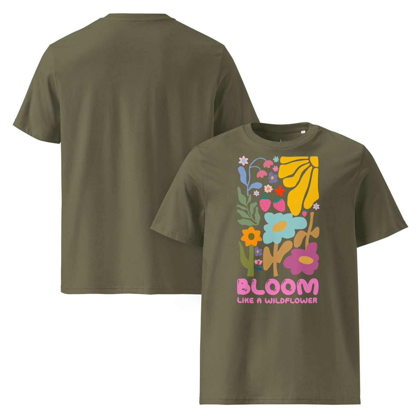 Bloom Like a Wildflower – Unisex Bio T-Shirt aus 100 % Bio - Baumwolle - YogaStylz