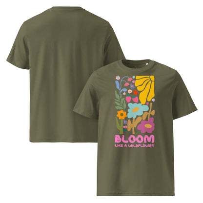 Bloom Like a Wildflower – Unisex Bio T-Shirt aus 100 % Bio - Baumwolle - YogaStylz