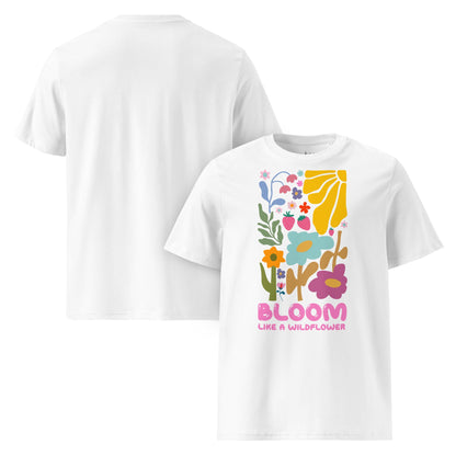 Bloom Like a Wildflower – Unisex Bio T-Shirt aus 100 % Bio - Baumwolle - YogaStylz