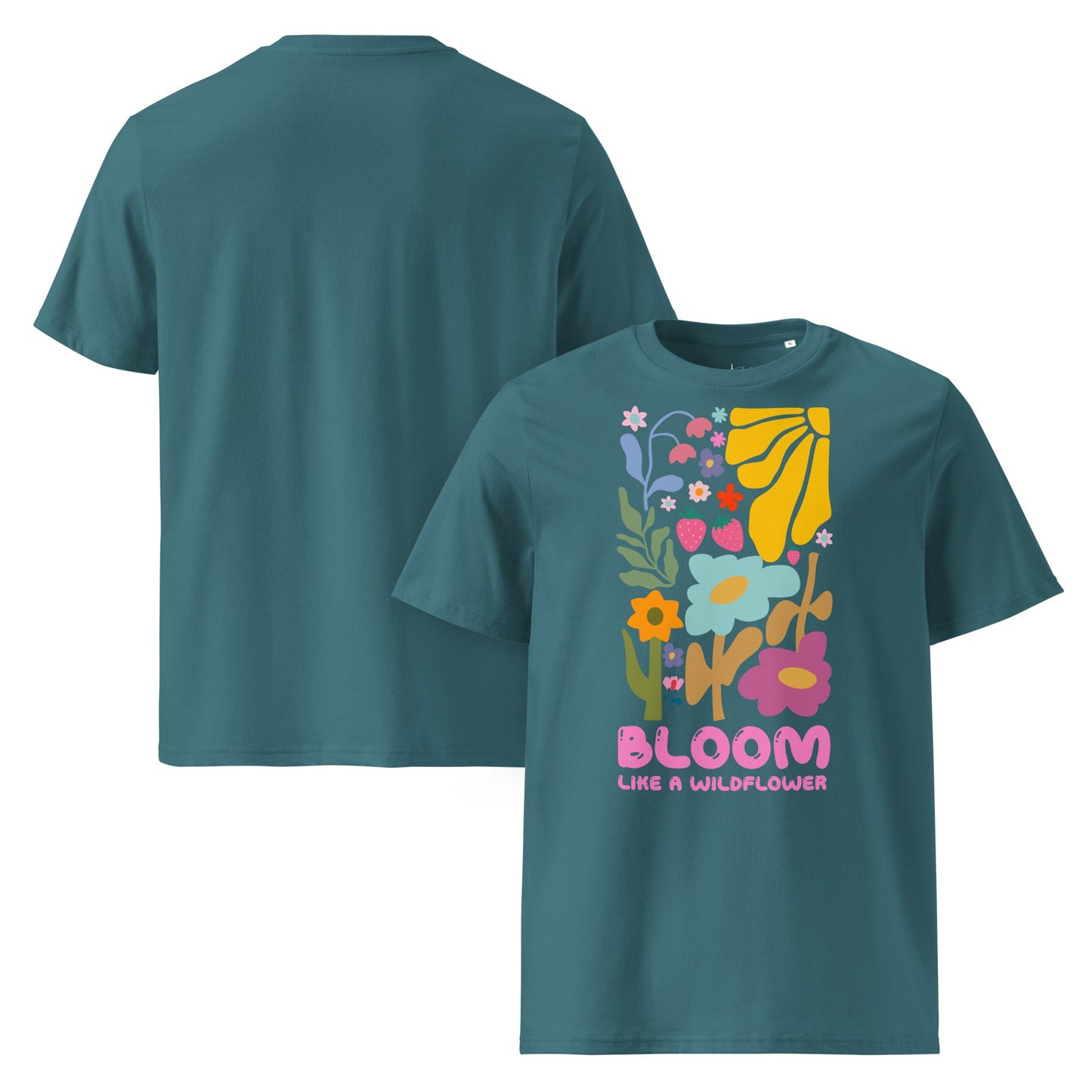 Bloom Like a Wildflower – Unisex Bio T-Shirt aus 100 % Bio - Baumwolle - YogaStylz