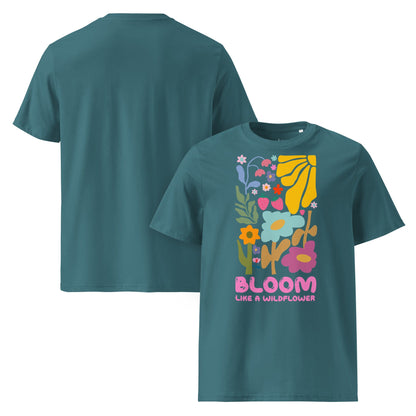 Bloom Like a Wildflower – Unisex Bio T-Shirt aus 100 % Bio - Baumwolle - YogaStylz