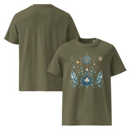 Boho Blumen T-Shirt | Spiritual Lotus Shirt | Unisex Bio Baumwolle - YogaStylz