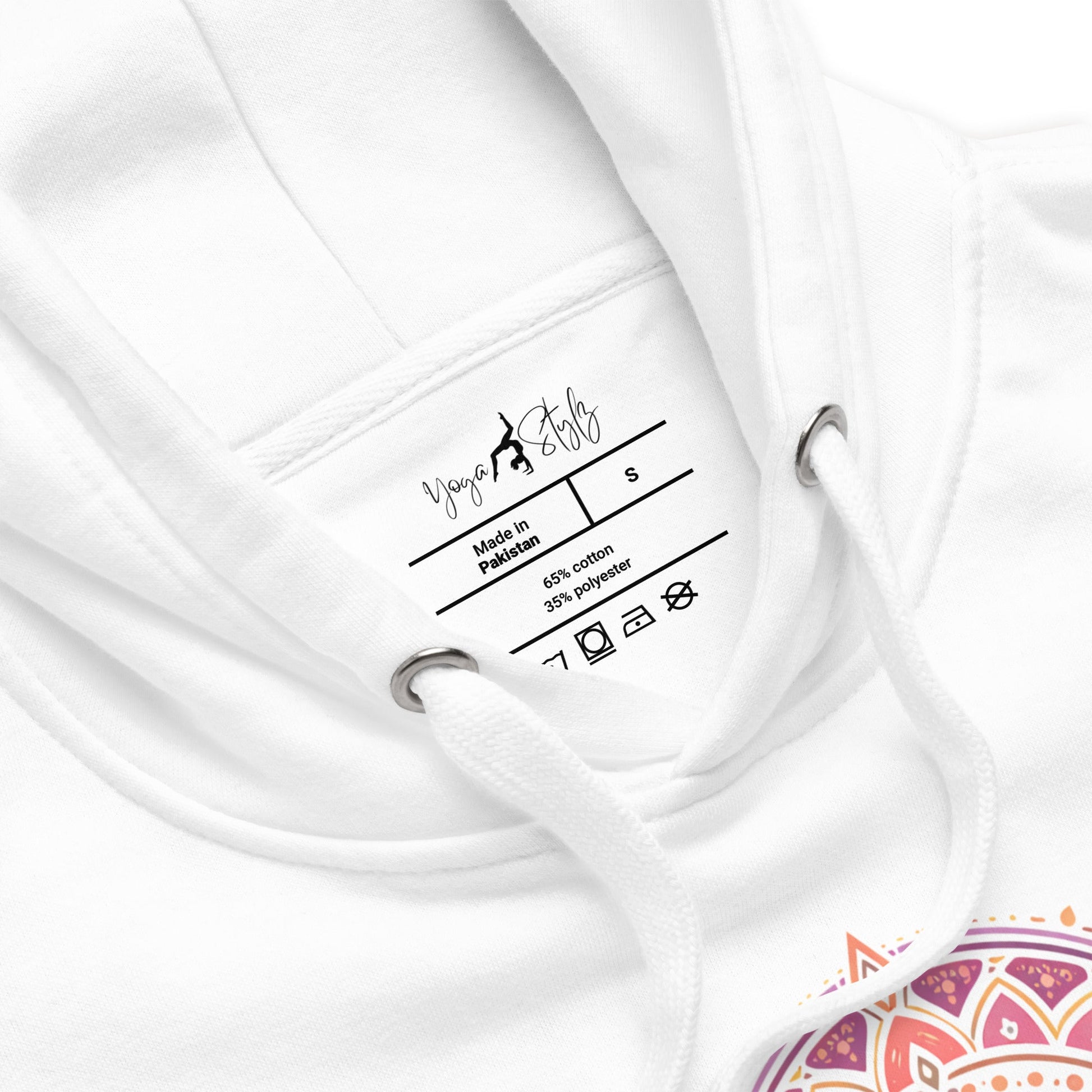 Boho Hoodie mit spirituellem Blumenmotiv | Sanfter Yoga Hoodie | Gemütlicher Hoodie - YogaStylz