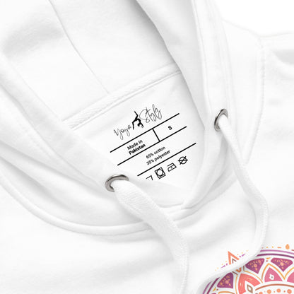 Boho Hoodie mit spirituellem Blumenmotiv | Sanfter Yoga Hoodie | Gemütlicher Hoodie - YogaStylz