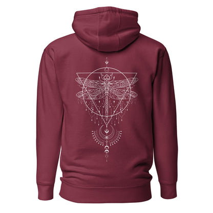 Boho Mystik Hoodie | Spiritueller Geometrie Print | Cozy Design - YogaStylz