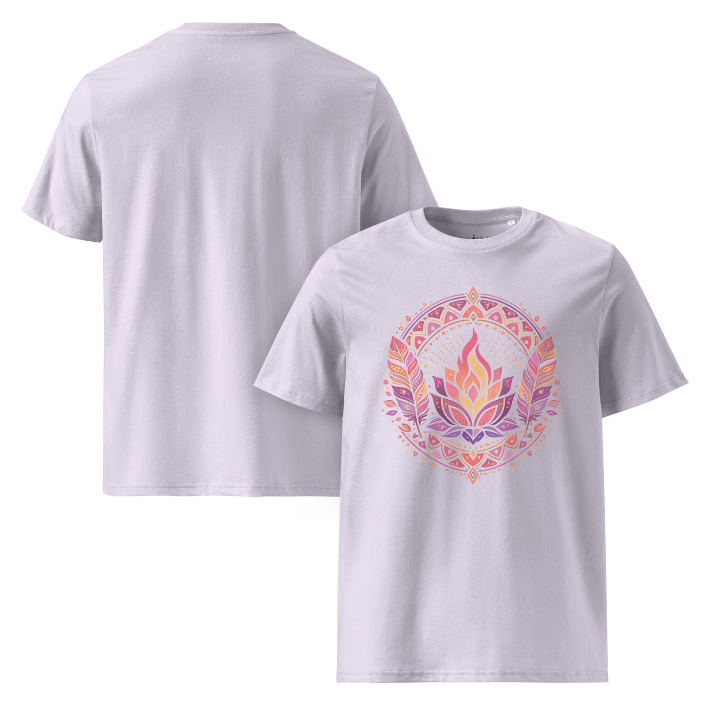 Boho Yoga Mandala T-Shirt | Spirituelles Shirt | Bio Baumwolle - YogaStylz