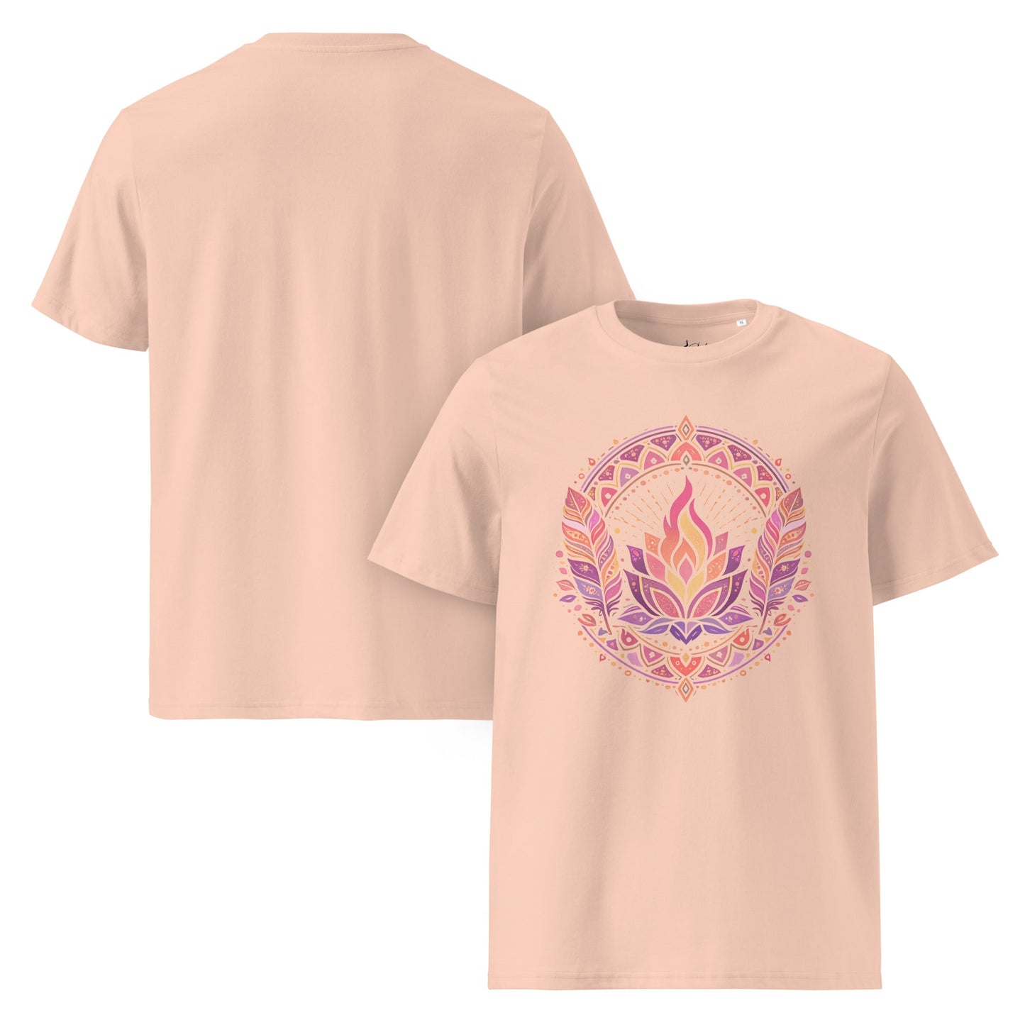 Boho Yoga Mandala T-Shirt | Spirituelles Shirt | Bio Baumwolle - YogaStylz
