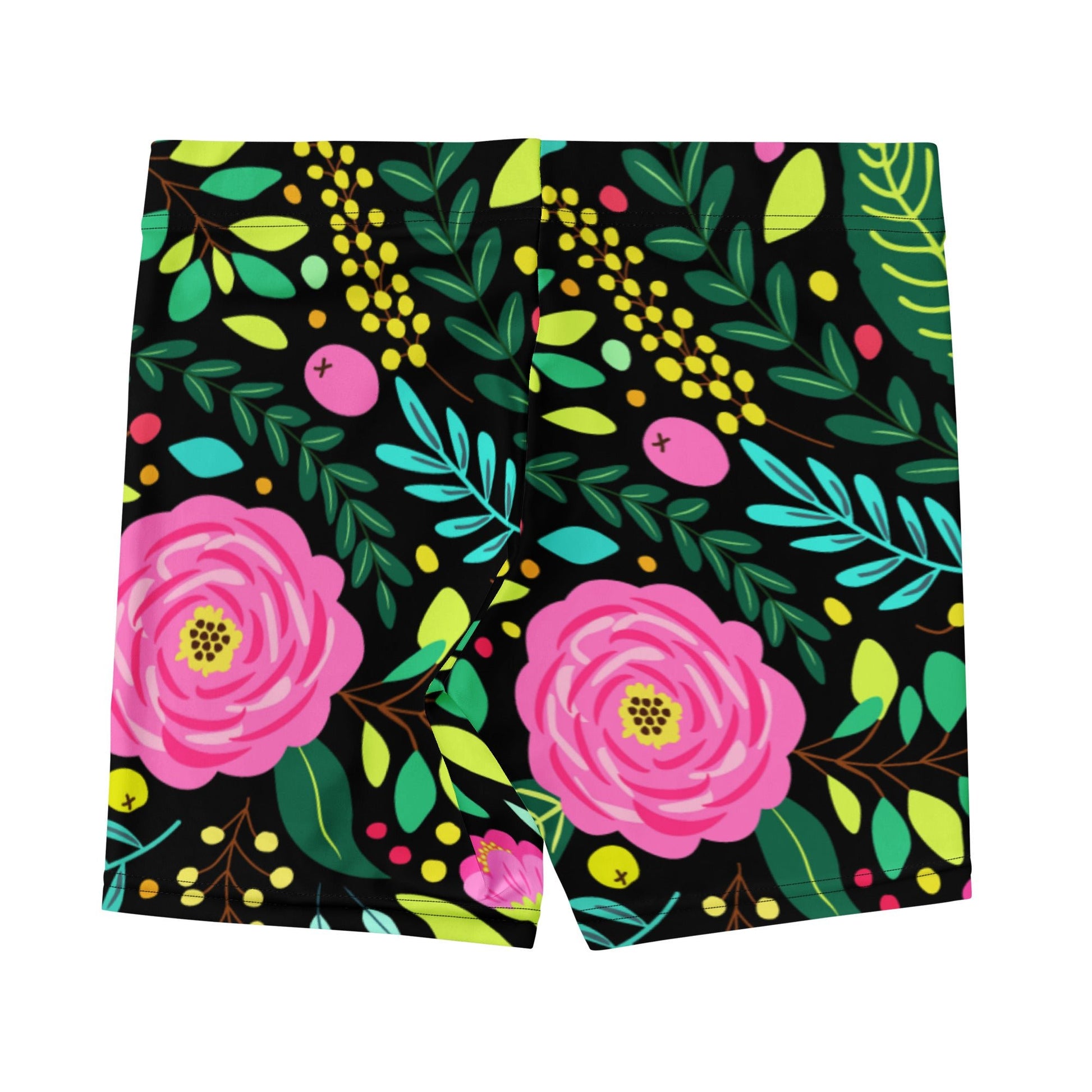 Bunte Sport - Shorts mit floralem Muster - YogaStylz