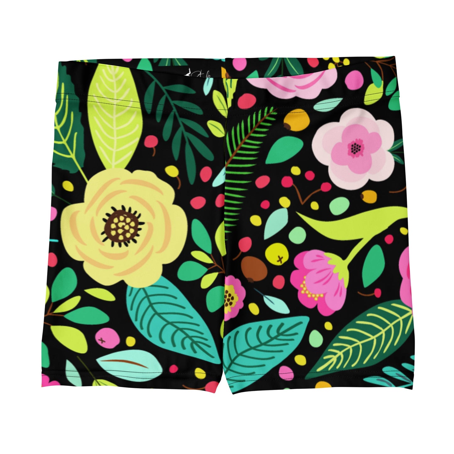 Bunte Sport - Shorts mit floralem Muster - YogaStylz