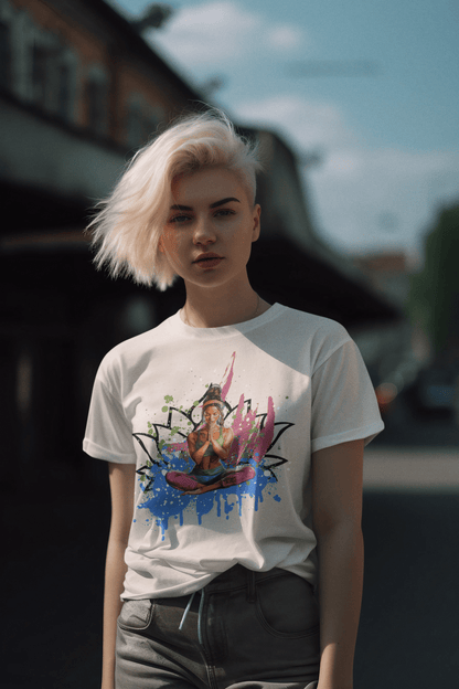 Buntes Yoga T-Shirt - YogaStylz