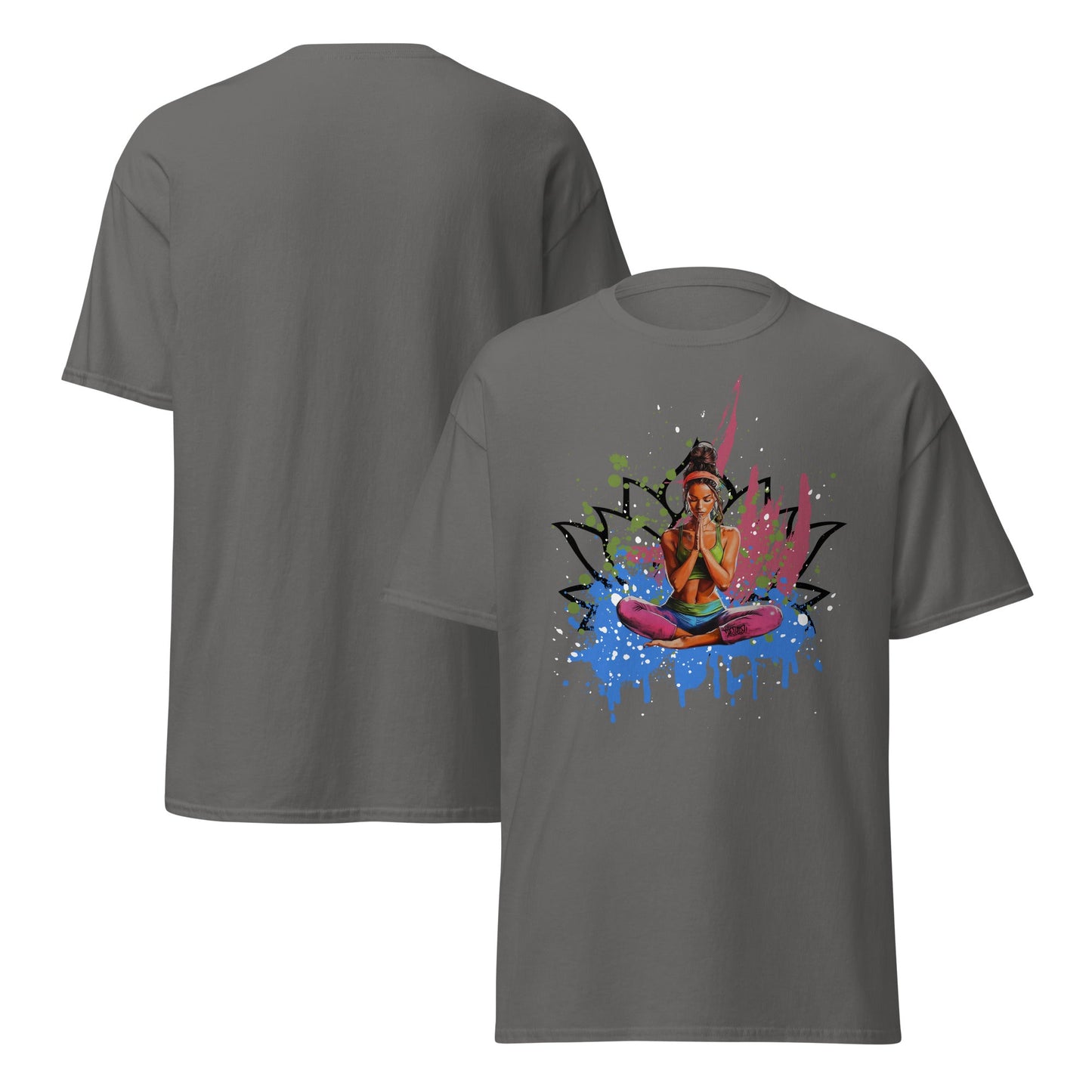 Buntes Yoga T-Shirt - YogaStylz