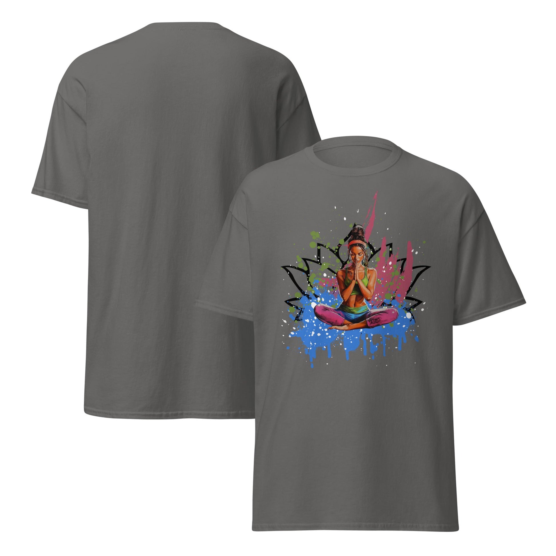 Buntes Yoga T-Shirt - YogaStylz