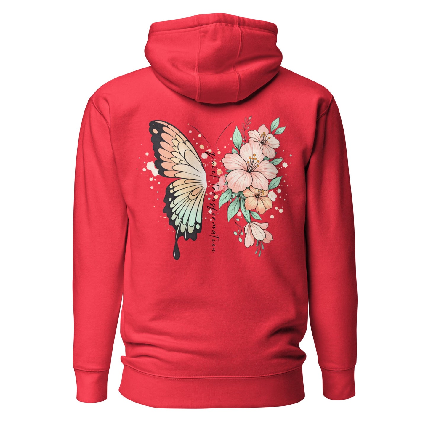 Butterfly Flower Hoodie | Kapuzenpullover | Quiet Transformation Design - YogaStylz