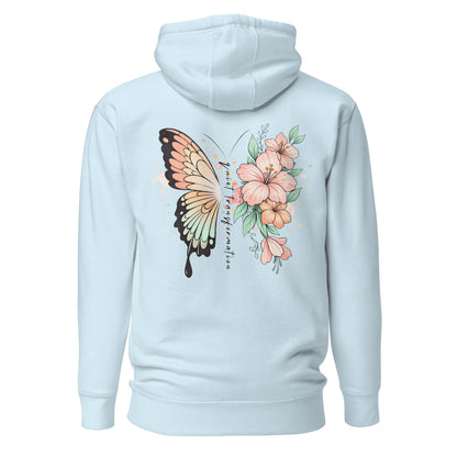 Butterfly Flower Hoodie | Kapuzenpullover | Quiet Transformation Design - YogaStylz
