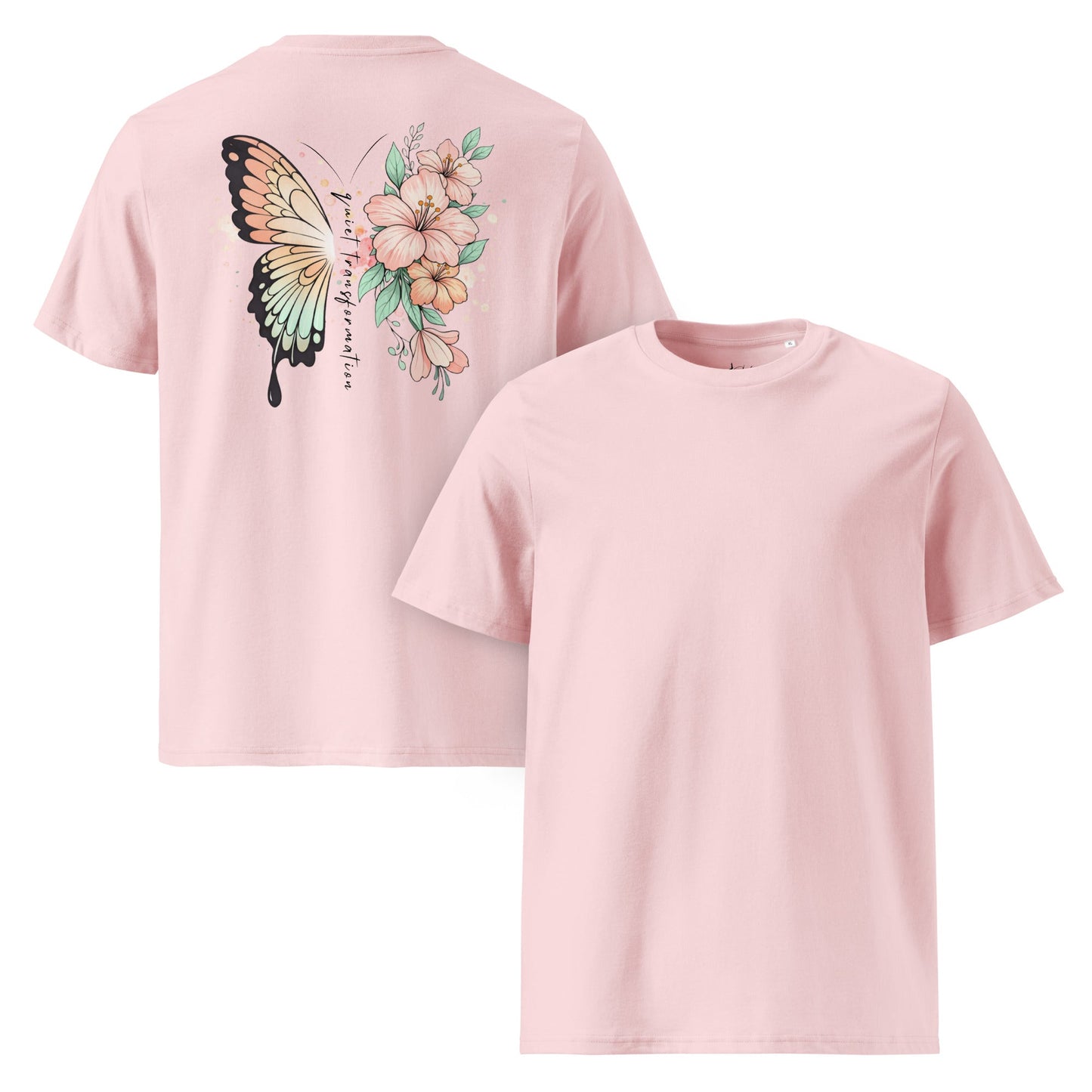 Butterfly Flower T-Shirt Damen | Bio Baumwolle Shirt - YogaStylz
