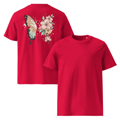 Butterfly Flower T-Shirt Damen | Bio Baumwolle Shirt - YogaStylz
