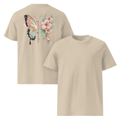 Butterfly Flower T-Shirt Damen | Bio Baumwolle Shirt - YogaStylz