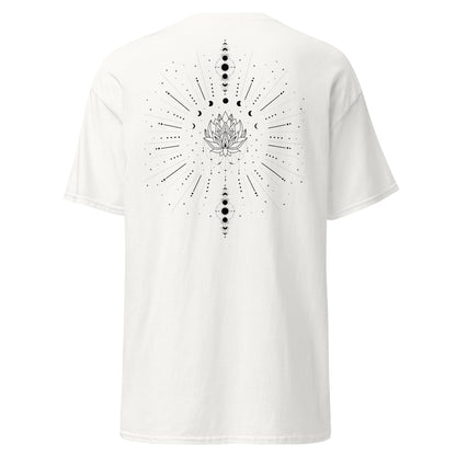 Celestial Sun Moon T-Shirt | Mystisches Line Art Design | Zeitloses Statement Shirt - YogaStylz