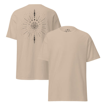Celestial Sun Moon T-Shirt | Mystisches Line Art Design | Zeitloses Statement Shirt - YogaStylz