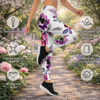 Everyday Blossom Leggings – Zartes Blumenmuster & Komfort - YogaStylz