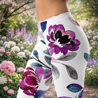 Everyday Blossom Leggings – Zartes Blumenmuster & Komfort - YogaStylz