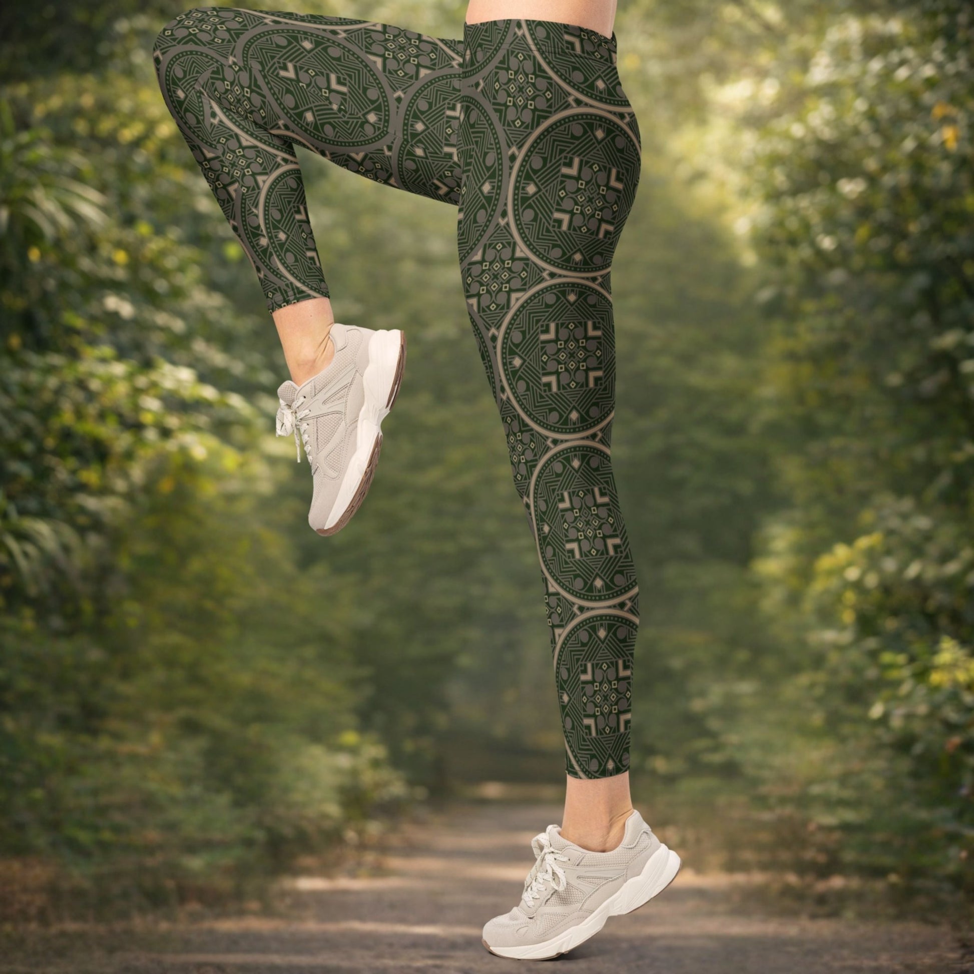 Geo - Spirit Leggings – Boho Style & Komfort für Yoga & Alltag - YogaStylz