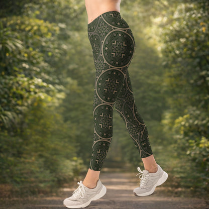 Geo - Spirit Leggings – Boho Style & Komfort für Yoga & Alltag - YogaStylz