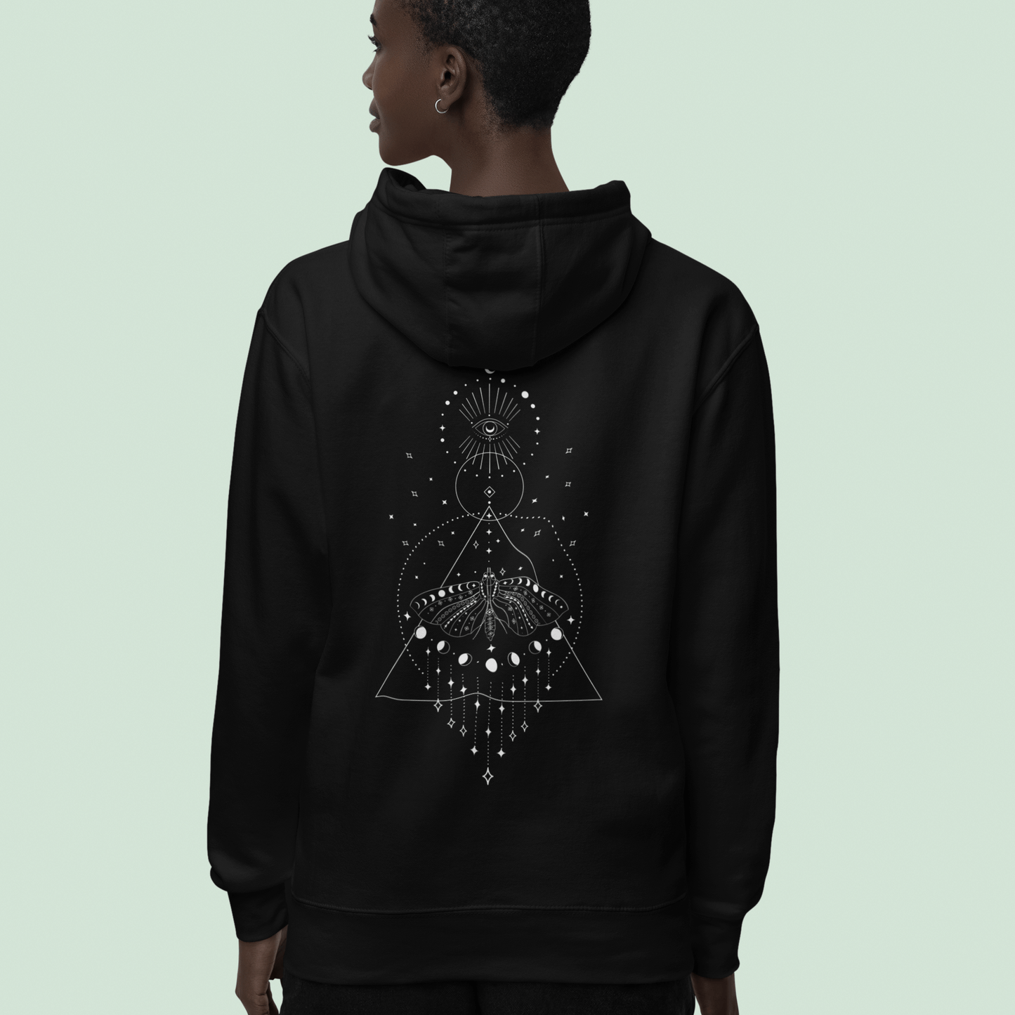 Hoodie Mystisch | geometrisches Design | Weicher Baumwoll - Hoodie - YogaStylz