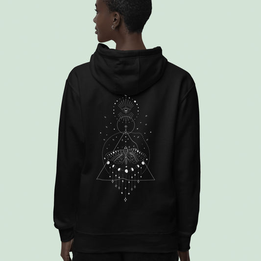 Hoodie Mystisch | geometrisches Design | Weicher Baumwoll - Hoodie - YogaStylz