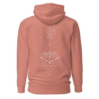 Hoodie Mystisch | geometrisches Design | Weicher Baumwoll - Hoodie - YogaStylz