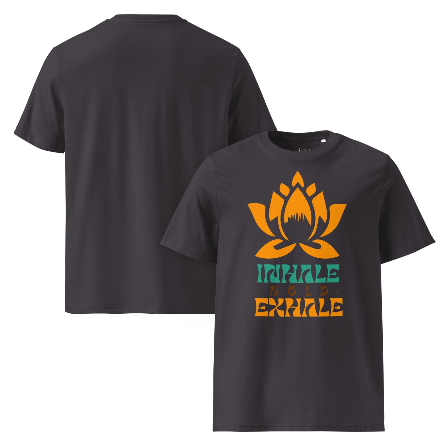 Inhale Exhale T-Shirt – Achtsamkeit & Meditation Design | Unisex Shirt aus 100 % Baumwolle (Bio) für Yoga & Selfcare - YogaStylz