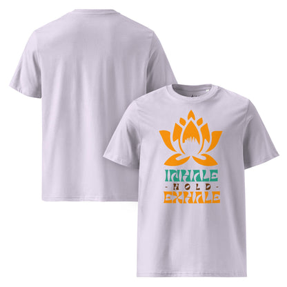 Inhale Exhale T-Shirt – Achtsamkeit & Meditation Design | Unisex Shirt aus 100 % Baumwolle (Bio) für Yoga & Selfcare - YogaStylz