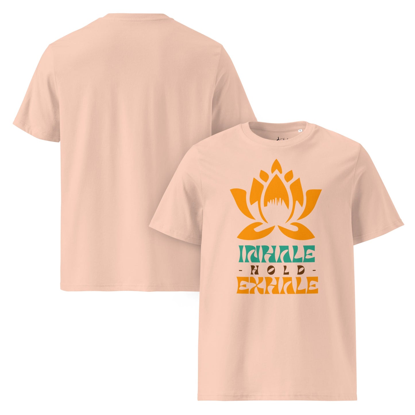 Inhale Exhale T-Shirt – Achtsamkeit & Meditation Design | Unisex Shirt aus 100 % Baumwolle (Bio) für Yoga & Selfcare - YogaStylz