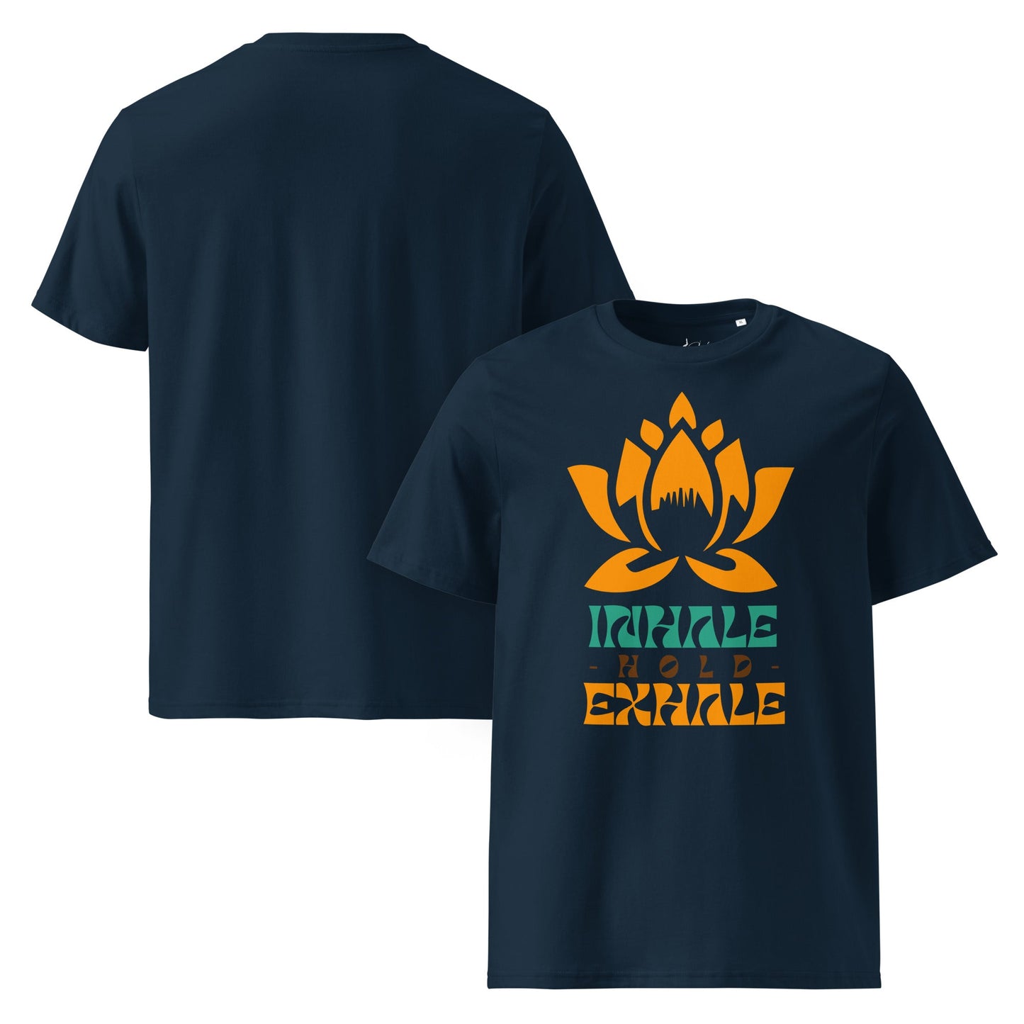 Inhale Exhale T-Shirt – Achtsamkeit & Meditation Design | Unisex Shirt aus 100 % Baumwolle (Bio) für Yoga & Selfcare - YogaStylz