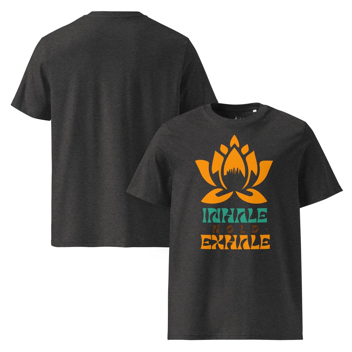 Inhale Exhale T-Shirt – Achtsamkeit & Meditation Design | Unisex Shirt aus 100 % Baumwolle (Bio) für Yoga & Selfcare - YogaStylz