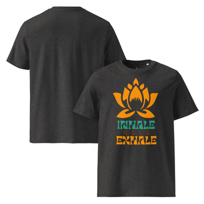 Inhale Exhale T-Shirt – Achtsamkeit & Meditation Design | Unisex Shirt aus 100 % Baumwolle (Bio) für Yoga & Selfcare - YogaStylz