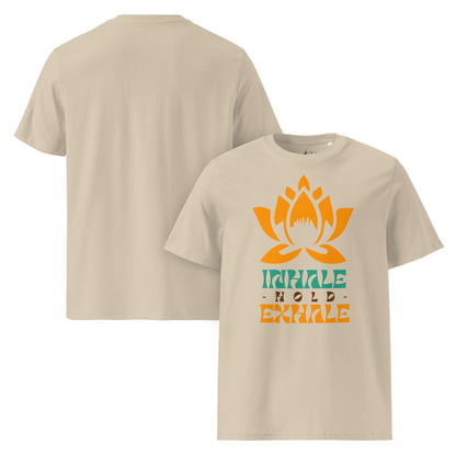 Inhale Exhale T-Shirt – Achtsamkeit & Meditation Design | Unisex Shirt aus 100 % Baumwolle (Bio) für Yoga & Selfcare - YogaStylz