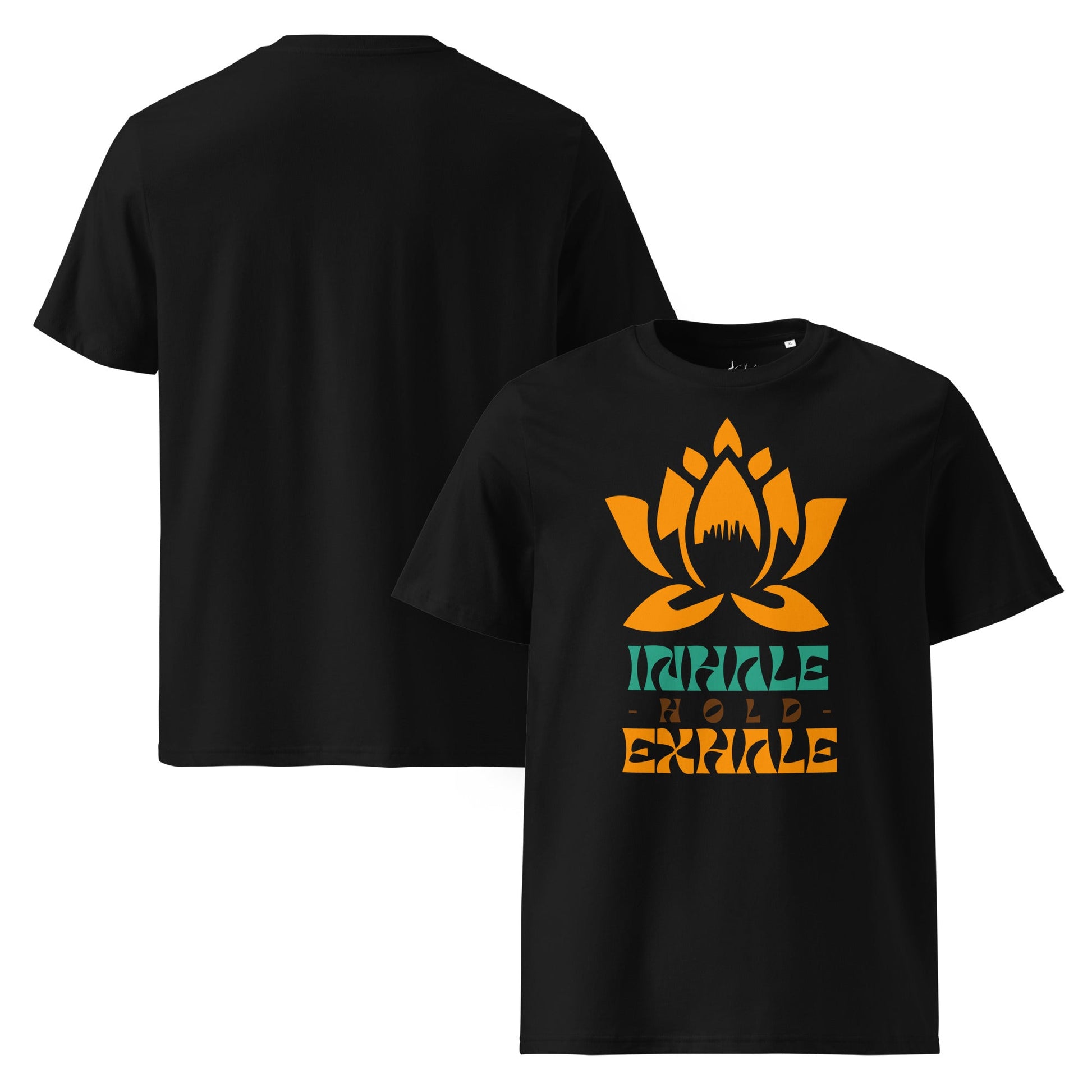 Inhale Exhale T-Shirt – Achtsamkeit & Meditation Design | Unisex Shirt aus 100 % Baumwolle (Bio) für Yoga & Selfcare - YogaStylz