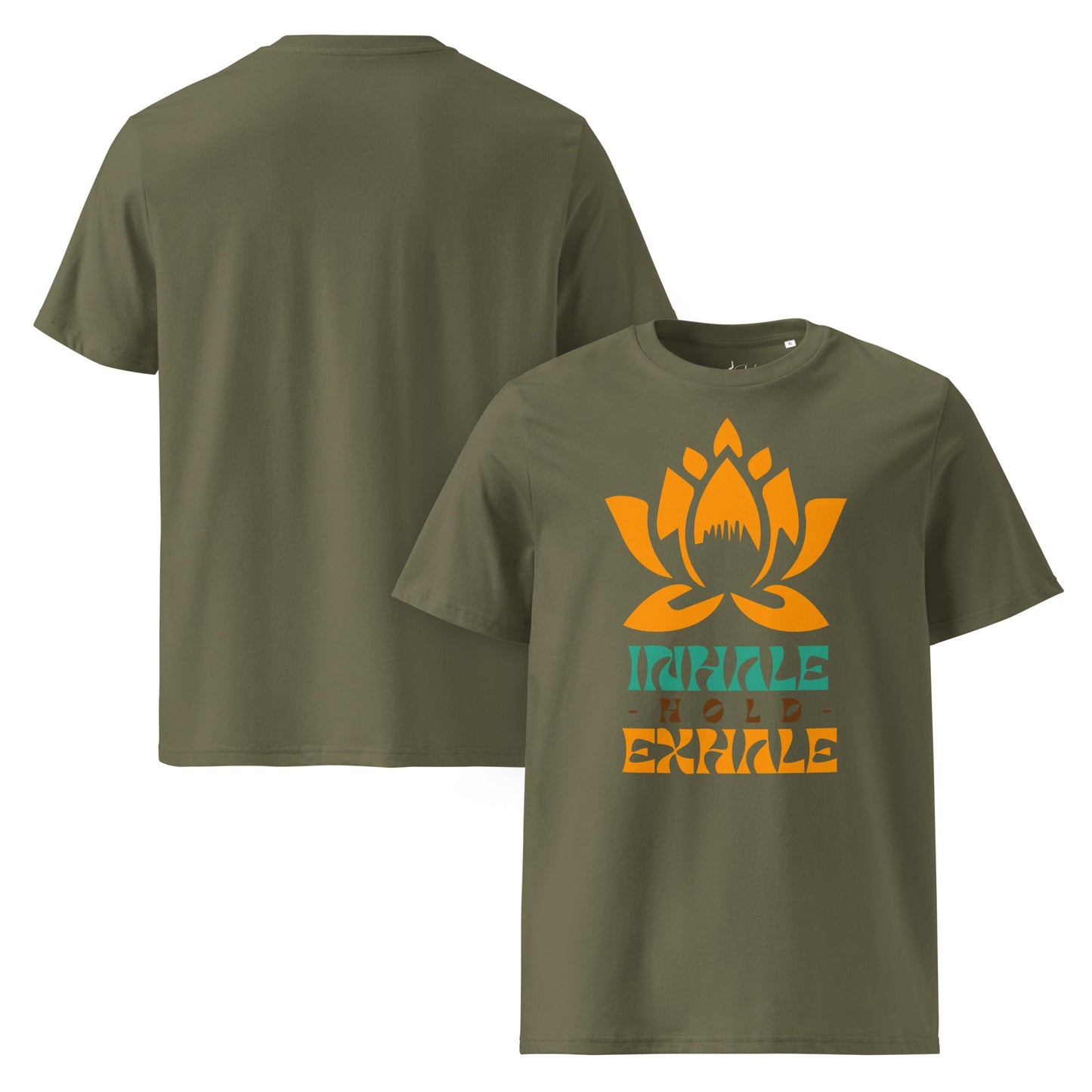 Inhale Exhale T-Shirt – Achtsamkeit & Meditation Design | Unisex Shirt aus 100 % Baumwolle (Bio) für Yoga & Selfcare - YogaStylz