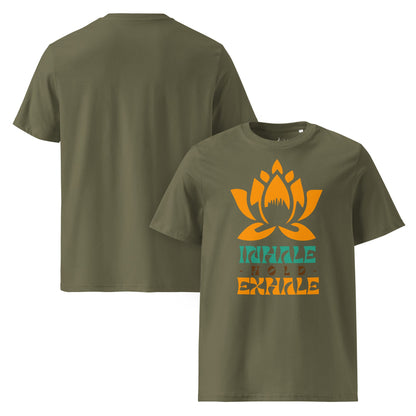 Inhale Exhale T-Shirt – Achtsamkeit & Meditation Design | Unisex Shirt aus 100 % Baumwolle (Bio) für Yoga & Selfcare - YogaStylz