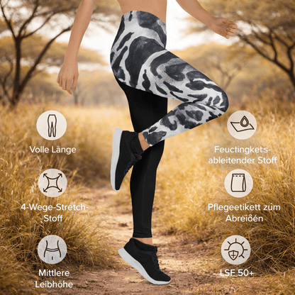 Leoparden - Leggings – Boho Style & Komfort für Yoga & Fitness - YogaStylz