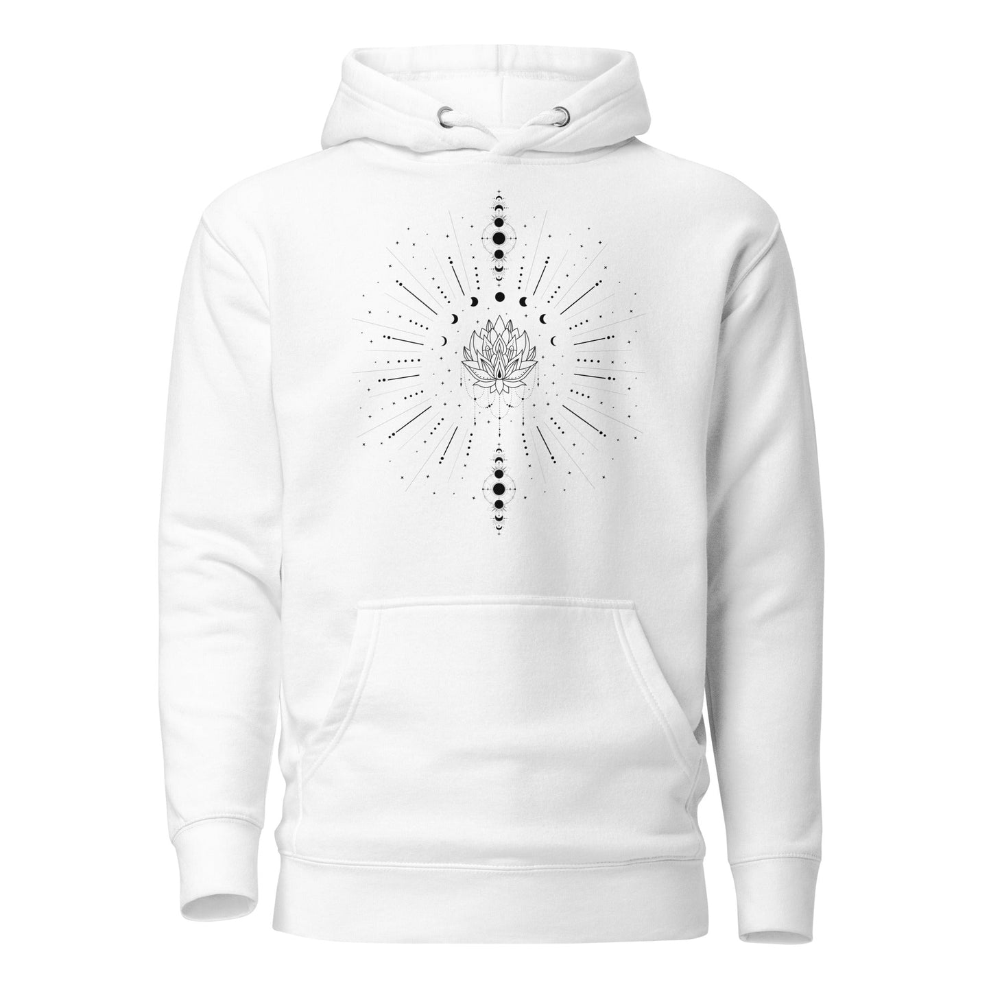 Lotus Line Art Hoodie | Minimalistisches Design | Zeitlos & gemütlich - YogaStylz