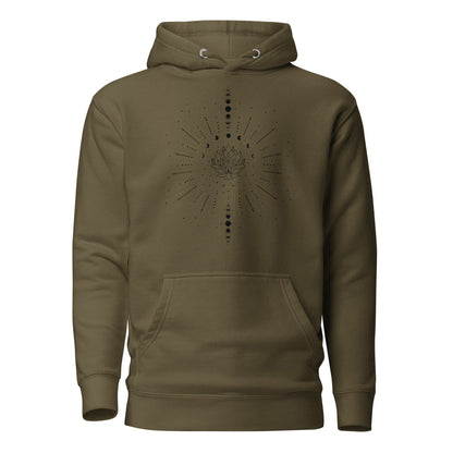 Lotus Line Art Hoodie | Minimalistisches Design | Zeitlos & gemütlich - YogaStylz