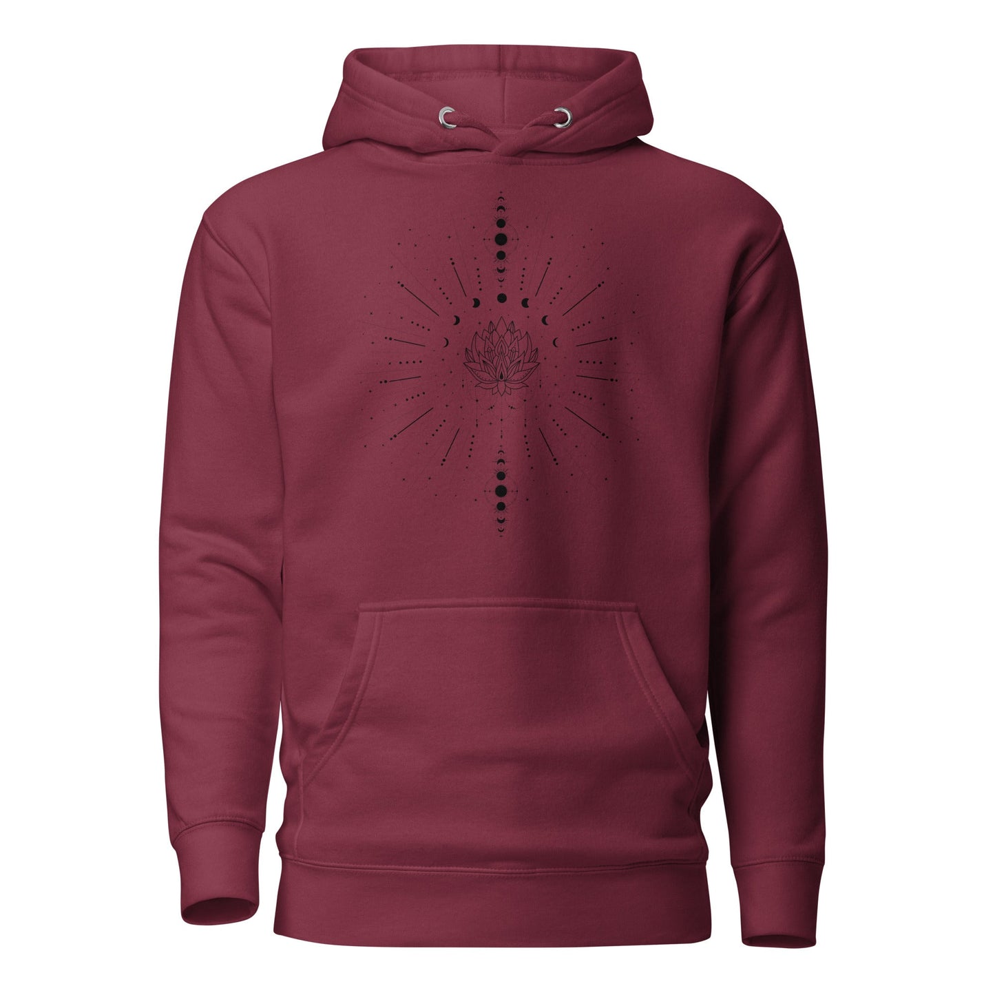 Lotus Line Art Hoodie | Minimalistisches Design | Zeitlos & gemütlich - YogaStylz